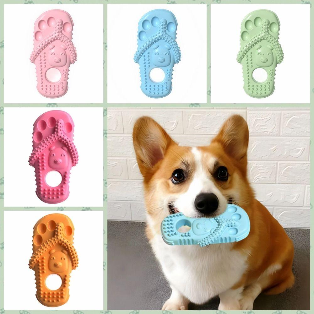 TPR Dog Interactive Toys Interactive Dog Teething Toys Slipper Shape Dog Chew Toys  Relieve Boredom