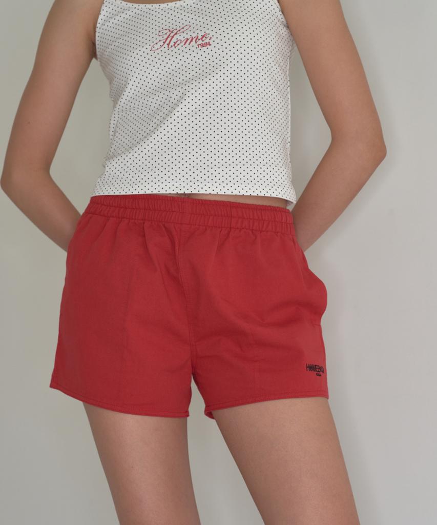 Hombadittingjeu Comfy Cotton Shorts (Red)