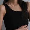 Another Layer Bold Line Necklace (silver925)(2color)