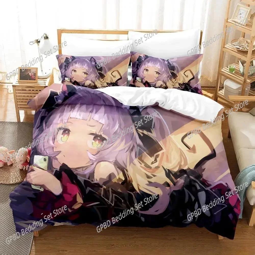 Nowy Zestaw Pościeli z Nadrukiem 3D Murasaki Shion Rozmiar Pojedynczy Twin Podwójny Queen King Cal King Zestaw Pościeli