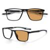 Unisex Photochromic Blue Light Blocking Glasses Fashion TR90 Frame Eyewear Transparent Eyeglasses for Men Women