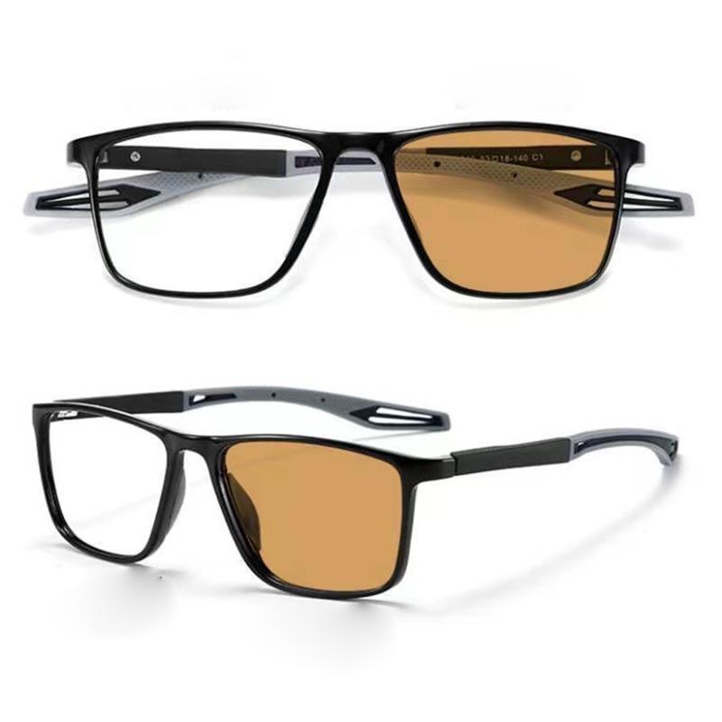 Unisex Photochromic Blue Light Blocking Glasses Fashion TR90 Frame Eyewear Transparent Eyeglasses for Men Women