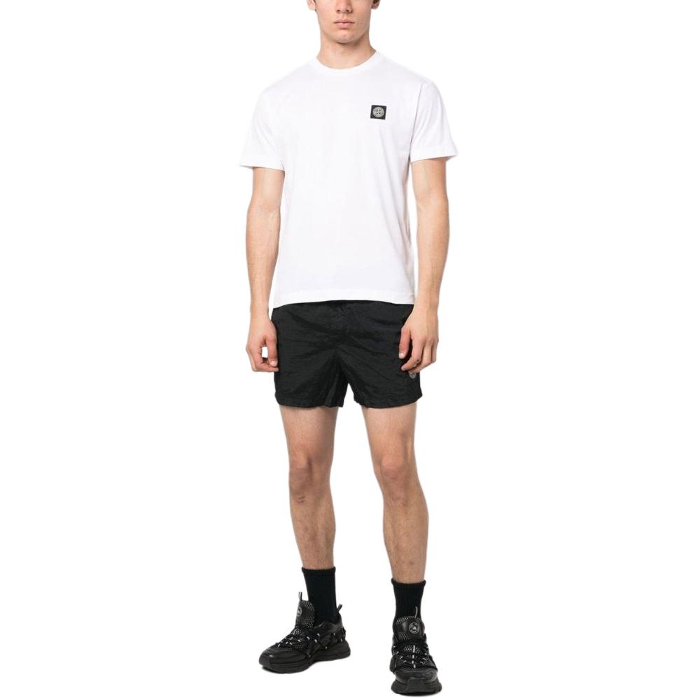 Stone Island Nylon Metal Beach Shorts Black Men Bottoms 1015B0643-A0029