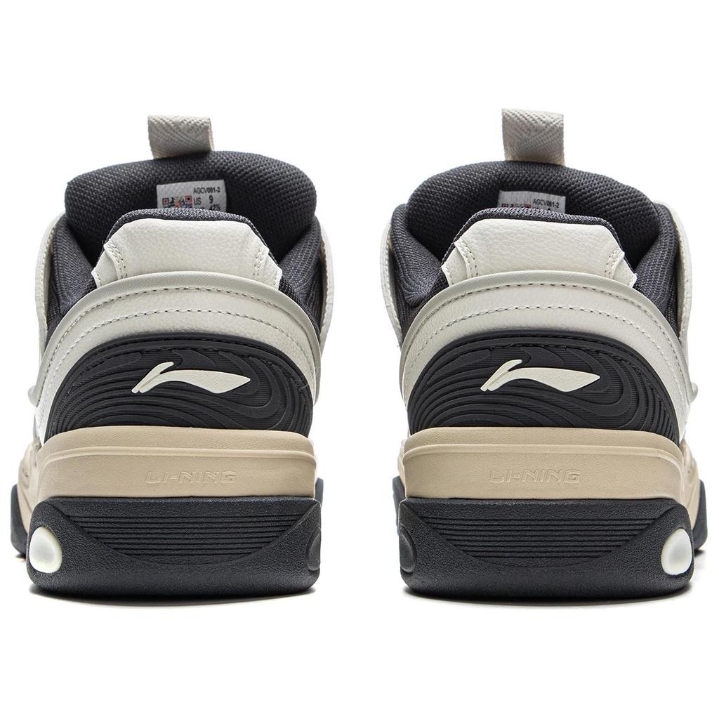 New LiNing Expedition 3 Cushioning Anti-Slip And Wear-Resistant Height Increasing Low-Top Casual Shoes Men's White Black AGCV081-2