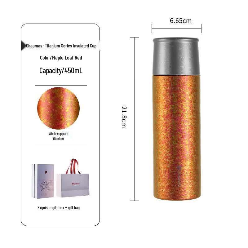 FUGUANG Chama Shi Pure Titanium Insulated Portable Tea Cup