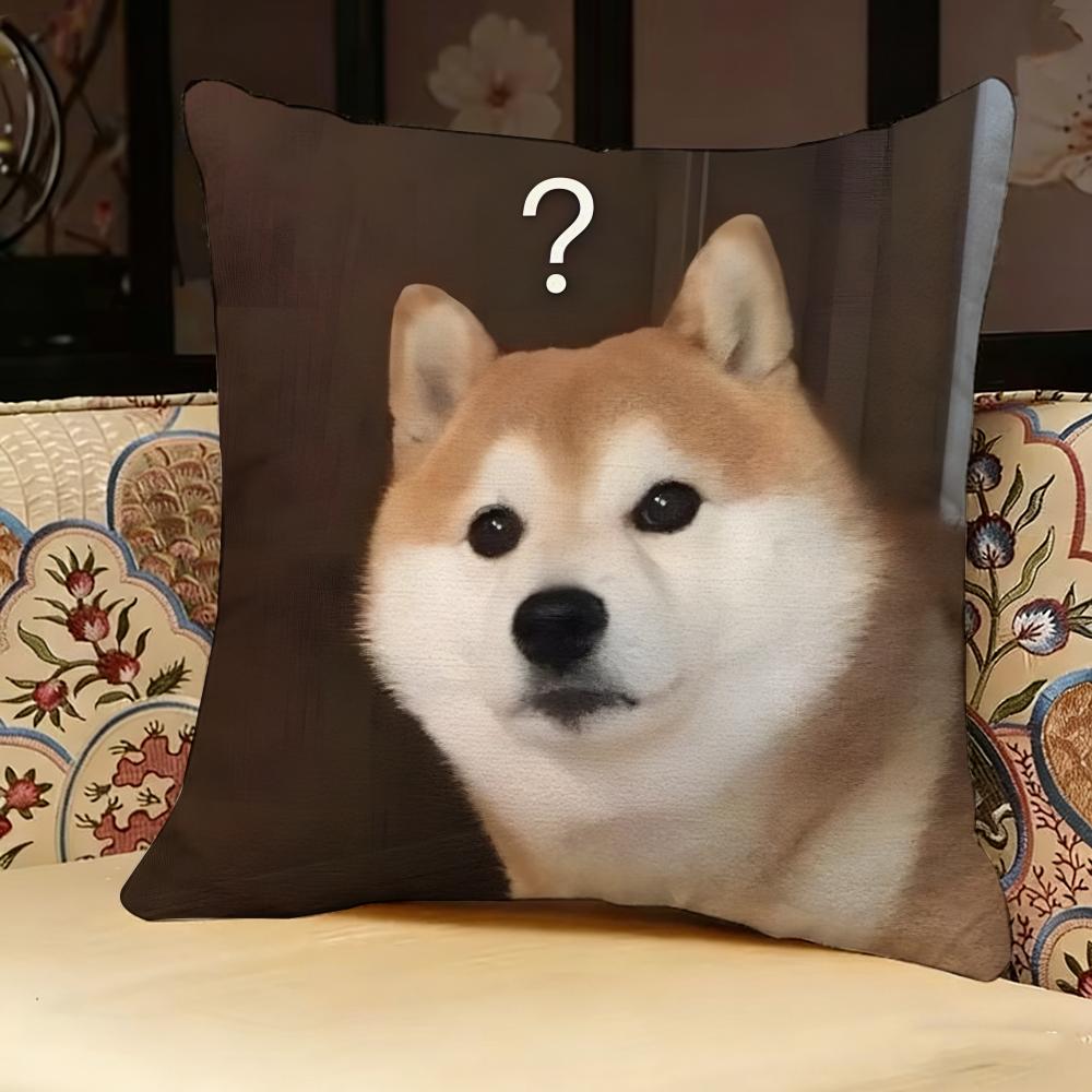 Shiba Inu Cute Pillow Case Pillowcase, Double-sided Printed, Sofa Cushion, Bedroom Headboard Pillow