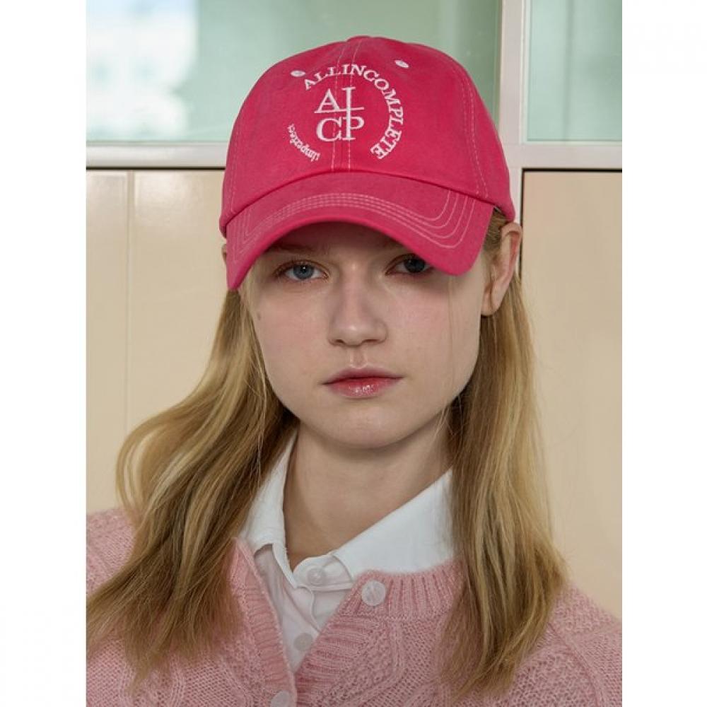 Allincomplete Round Logo Ballcap Magenta