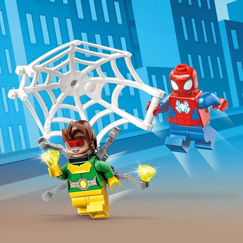 LEGO Marvel Spidey and the Amazing Friends Spidey's Car and Doc Ock Toy Birthday Present Block Educational Boys Girls Children 4 Years Old 5 Years