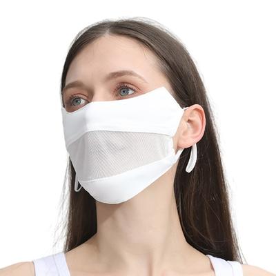 Ice Silk Face Mask Breathable Face Cover Washable Exercise Sports Face Mask Summer Ultraviolets Protections Mask for Women