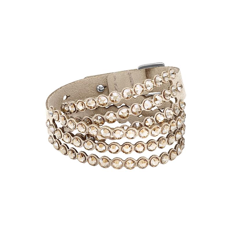 Swarovski POWER COLLECTION stacked design bracelet for women 5494230 бежевый