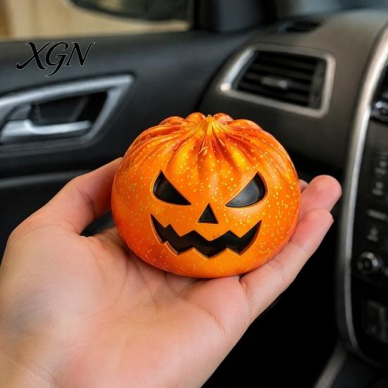 Portable Decompression Tool 1/5/6Pcs Halloween Dumpling Squeezing Toy with Steamer, Pumpkin Ghost Eyeball Skeleton Bun Stress Relief for Kids Adults,