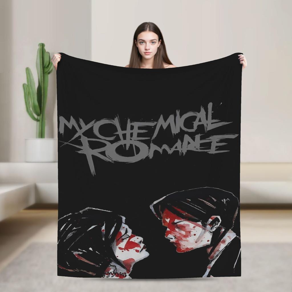 The Black Parade Mantas Tour My Chemical Romance Franela Impresionante Cálida Manta para Cama Cubrecama Invierno