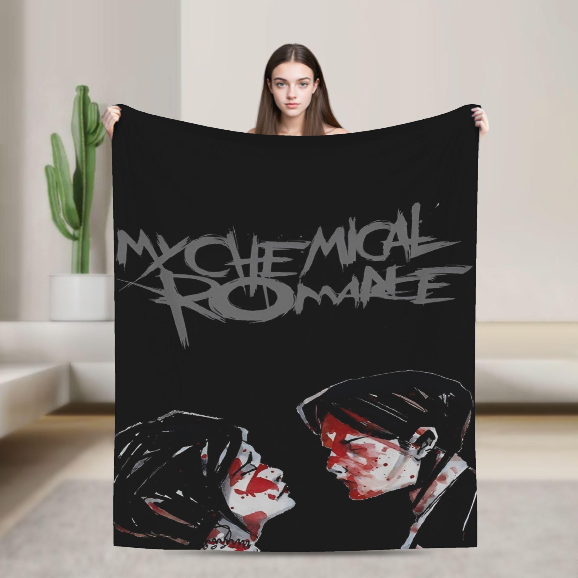 

My Chemical Romance Blanket Coral Fleece Plush Music Rock Band Ultra-Soft Throw Blanket for Outdoor Travel Bedroom Quilt 75x90cm