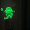 Glow-in-the-dark Cartoon Electrocution Skull Bedroom Living Room Entrance Switch with Home Beautification Wall Stickers