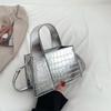 Fashion crocodile pattern women's handbag shoulder messenger bag