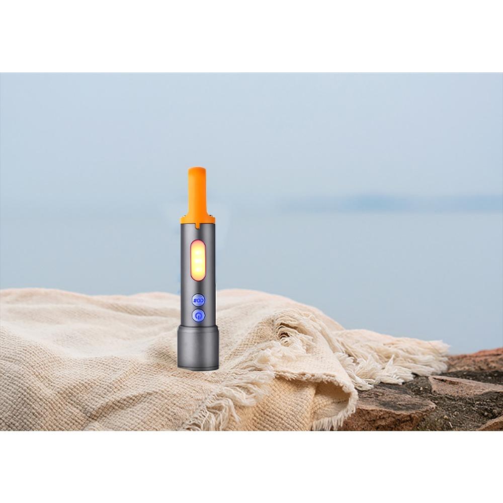 White Laser LED Flashlight COB Sidelight Rechargeable Zoomable Flashlight Waterproof Multicolor Lenses Brightest Flashlights