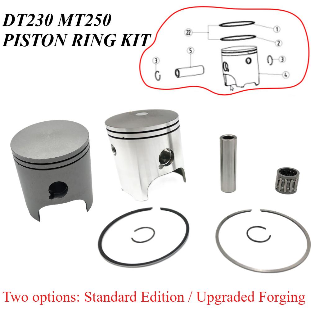 Motorcycle Accessories Cylinder Piston Ring Kit Pin Circlips Connecting Rod Bearing For YAMAHA DT230 LONCIN MT250 TSE250R Engine