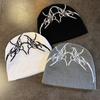 Skull Style Street Letter Beanie With No Brim For Winter And Fall Outfits Urban