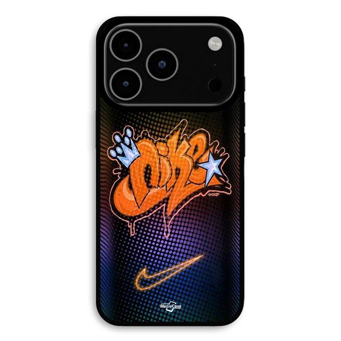 Cover Per iPhone 17 Pro Nike just do it arancione Maniacase nero