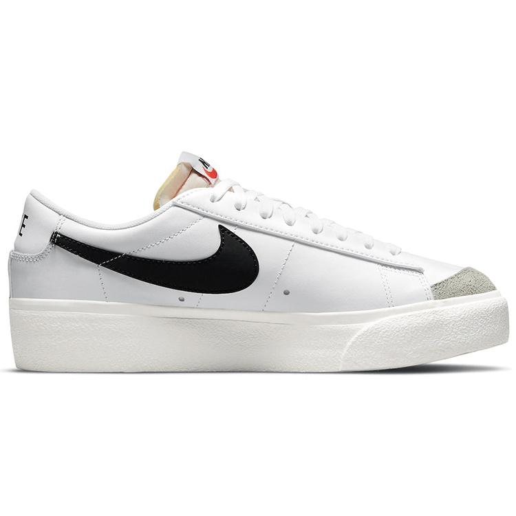 (WMNS) Nike Blazer Low Plataforma 'Branco Preto' Feminino DJ0292-101