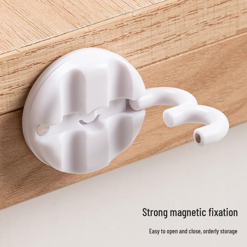 Magnetic Rotating Desktop Cable Organizer & Car Charger Clip