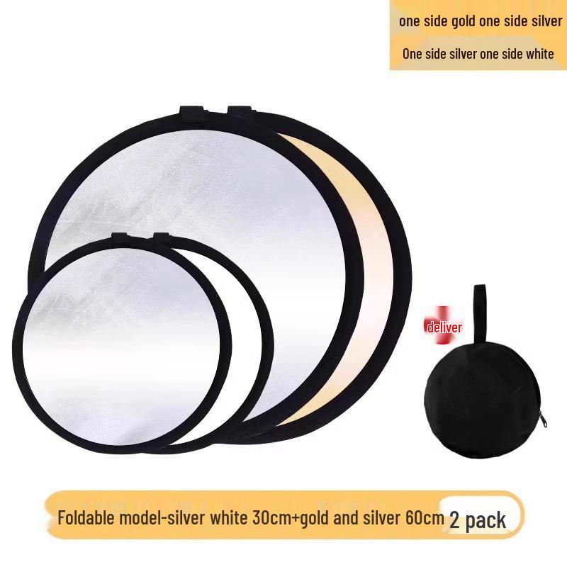 Compact 4-in-1 Reflector Light for Live Streaming & Outdoor Portraits