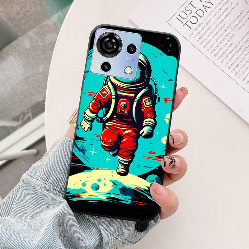 Für ZTE Blade V50 Vita Handyhülle Astronaut Silikon Kameraschutz Rückseite Für ZTE Blade V50Vita 6,75" Funda Coque Capa
