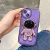 Przezroczyste etui TPU 3D Astronauta na telefon iPhone 13 11 12 Pro Max X XR XS Max Ochrona okrągłego obiektywu Wstrząsoodporny bumper Tylna okładka