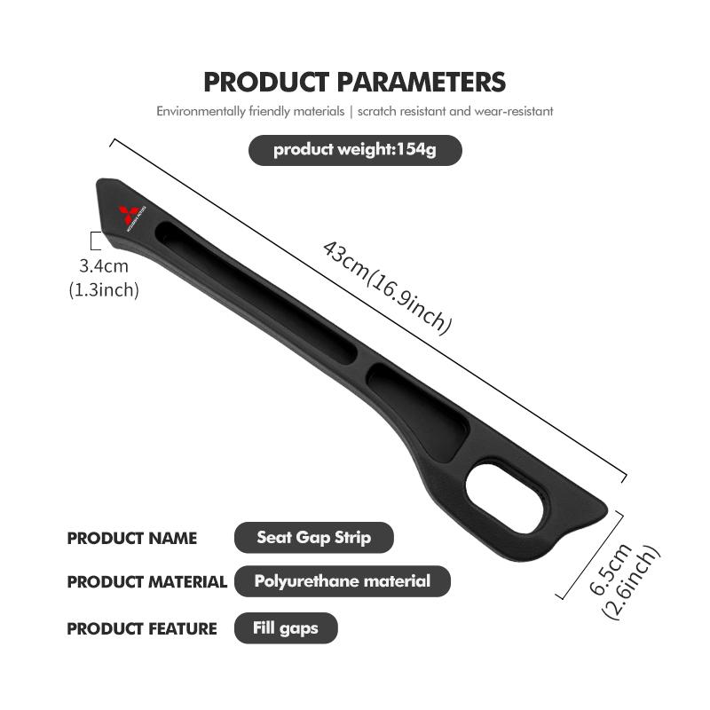 dnsh2 For Mitsubishi Car Seat Gap Filler Side Seam Plug Strip Leak-proof Accessories Outlander Lancer Cross Colt Xpander Mirage