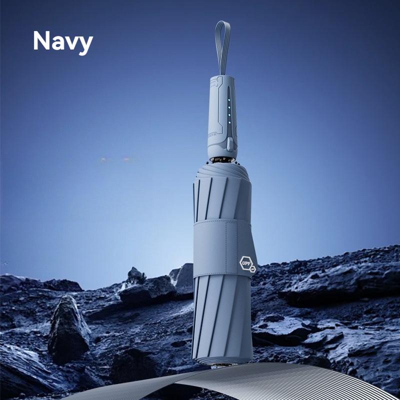 

Windproof Folding Umbrella Men Women 10K Strong Big Automatic Umbrella Rain Waterproof Travel UV Protection Sun Umbrella Luxury Aluminum&10K тёмно-синий