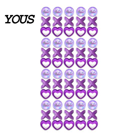 Style Braid Charms 60Pcs Hair Accessories, Heart Letter Shape Rings, Large Hole Design Thick Jewelry Beads for Braids Dreadlocks