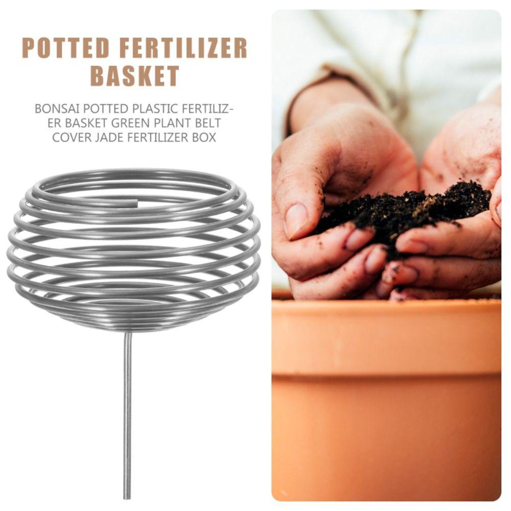 10 szt. Koszyczki do nawożenia ogrodniczego ze stali nierdzewnej Koszyczki na nawóz do roślin kwiatowych