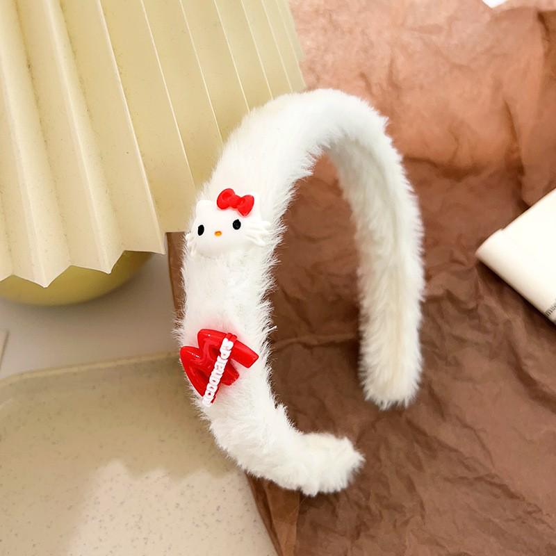 Entzückendes Plüsch-Herz-Hasenohren-Stirnband zum Gesichtwaschen - Niedliches Cartoon-Haaraccessoire