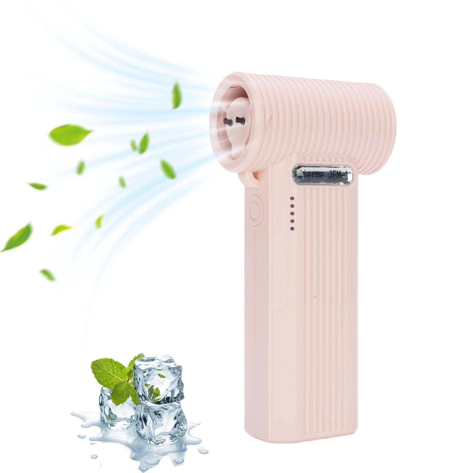 

Small Turbo Fan With 5 Speeds Pocket Portable USB Rechargeable Handheld Fans for Outdoors Travel