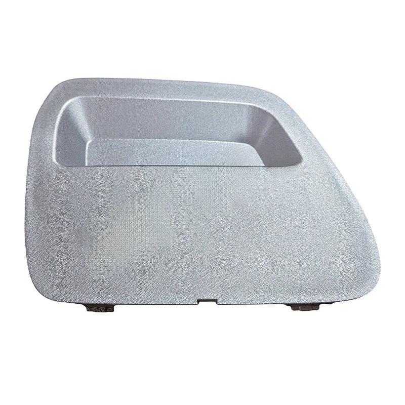 For Daily Driving Silver Tow Hook Cover ABS Plastic Material Sturdy Construction Lightweight Design Sleek Appearance