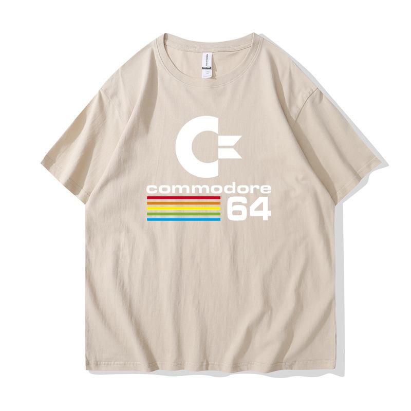 Spring and Summer's 2D Printed Round Neck Short Sleeved Men's and Women's T-shirts