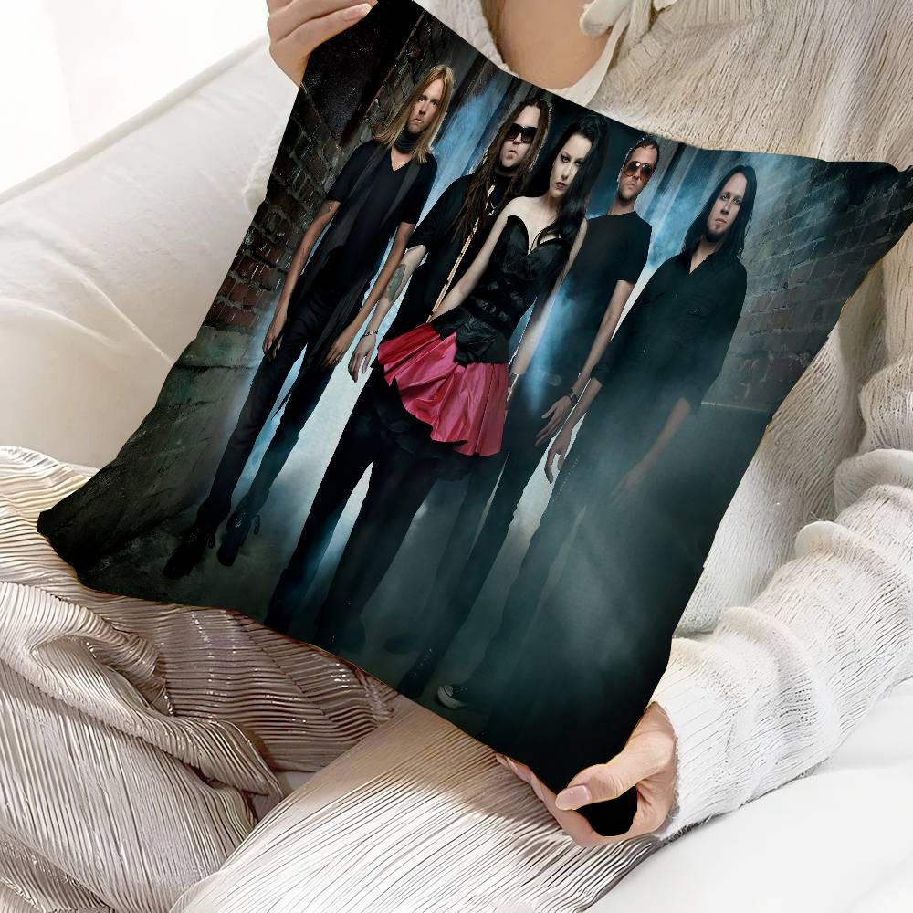 E-Evanescence Band Maple Design Cushion Cover Happy Autumn Harvest Decor Holiday Decorati Pillow Cover