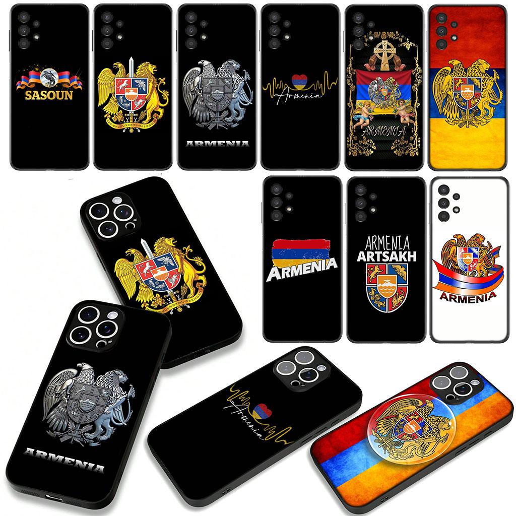 Cover for Samsung Galaxy A25 A37 A57 A12 A14 A31 A41 A50 A51 A70 A71 A72 A21S A04 M15 Note 20 9 8 10 Case Flag Armenia Armenians