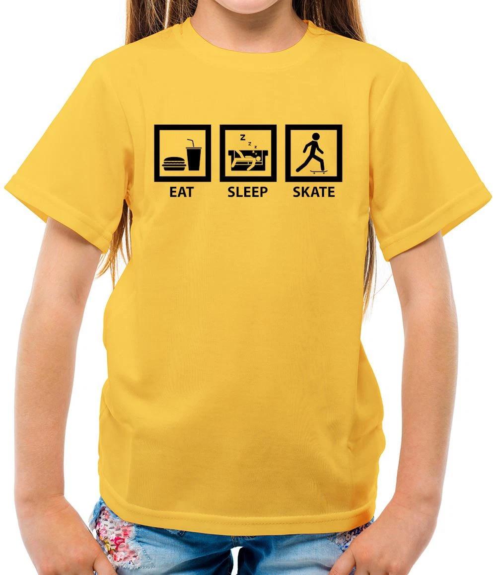 Eat Sleep Skate - Kids T-Shirt - Skater Love Skating Board Skateboard Funny 160