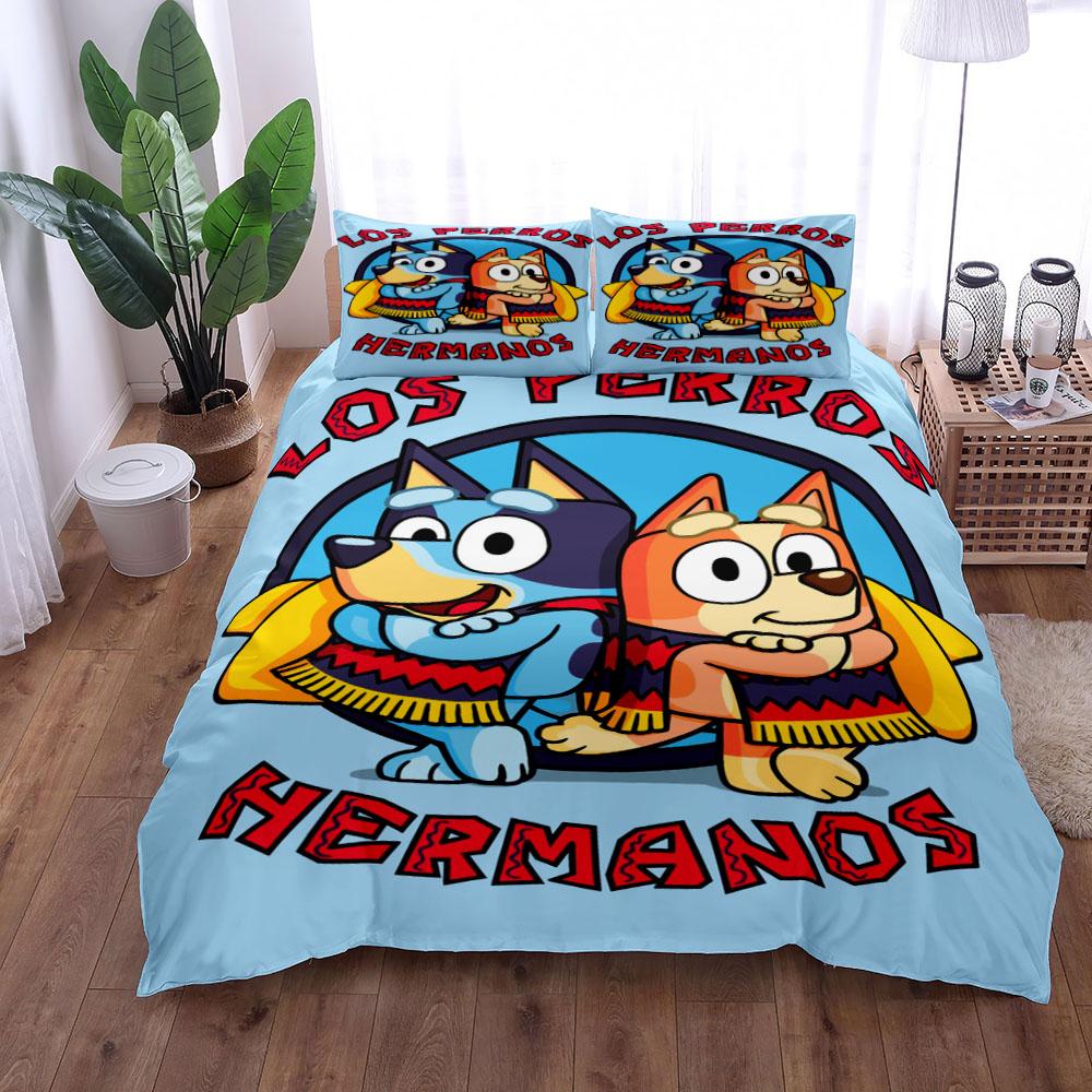 Los Perros Hermanos Duvet Cover Set King Queen Double Full Twin Single Size Bed Linen Set