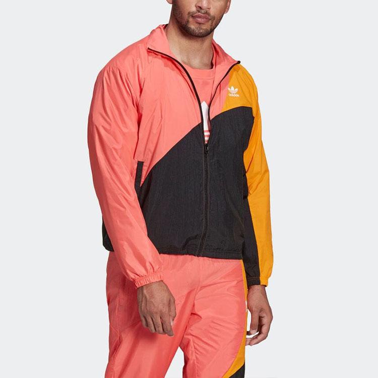 Adidas Originals ADICLOOR Jackets Men's Orange Stand Collar Moderate Other HC4500