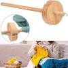 Wooden Drop Spindle Yarn Spinning Wheel for Spinning Wool Weaving Spinning Wheel