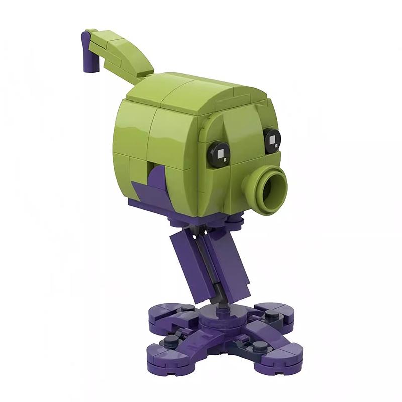 Bricklink MOC Ideen PVZ Spiel Pflanzen und Zombies Kampf Actionfiguren Sets Erbsenschützen Bausteine Kinderspielzeug Halloween Geschenk
