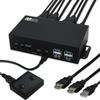 RATOC Systems 4K60Hz Dual Display HDMI KVM Switch for PC (RS-260UH2-4K) - Dual Monitors (2 Monitors)