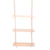 3 Pack Wooden Wall Shelf Set Floating Shelves for Bedroom Bathroom Kitchen Storage   with Rope Easy Installation Holds Wall Hanging Rack