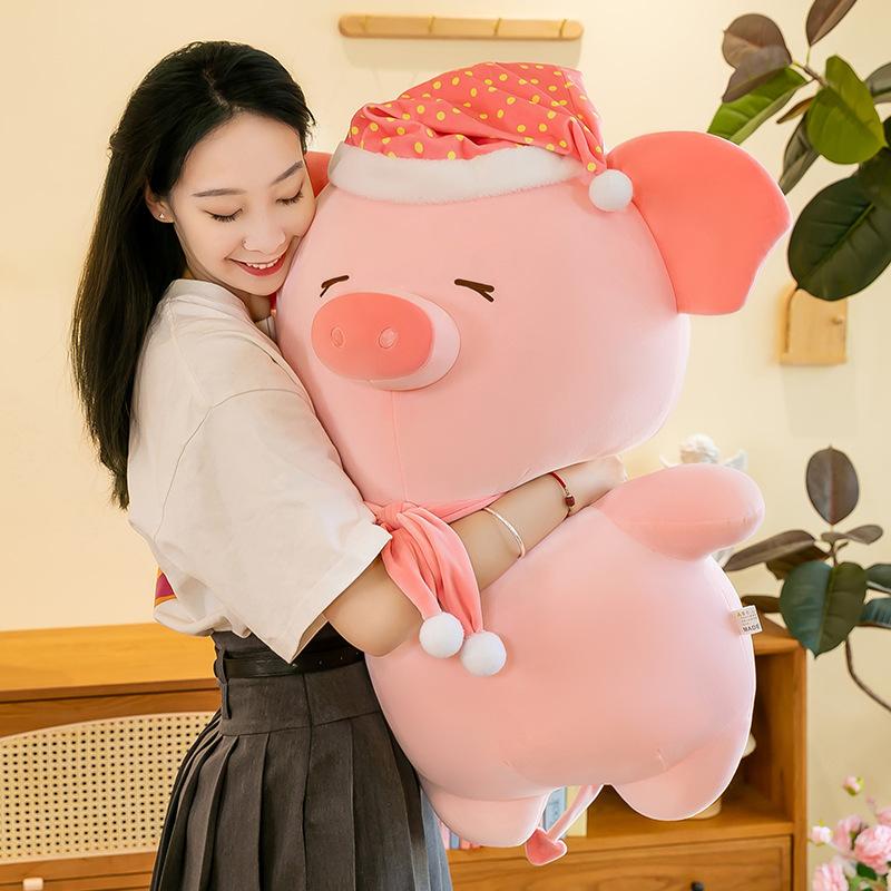 New Cute Good Night Pig Plush Toy Doll Piglet Sleeping Pillow Children's Birthday Gift Doll