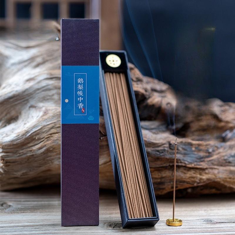 21cm Natural Stick Incense Ambergris Goose Pear Tent Fragrance Tea Room Bedroom To Purify The Air and Remove Odors Joss Stick