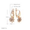 Neue Ungewöhnliche Blume Natur Zirkon Tropfen Ohrringe Für Frauen Roségold Farbe Sexy Ohrringe Party Mädchen Modeschmuck
