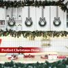 Weihnachts-Mini-Kranz Schrank Fenster Hängende Dekorationen mit Roter Schleife und Früchten für Partydekoration Kranz Türdekoration