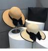 Summer Straw Hat Top Panama Hat Women In Korean Style Large Brim Sun Protection Cap Versatile Vacation Beach Hat Fascinator